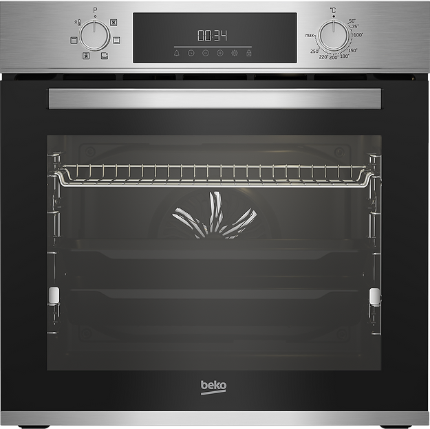 Beko Built-In Oven 6 Function 60cm 72L Stainless Steel SKU: BBIE123001XD