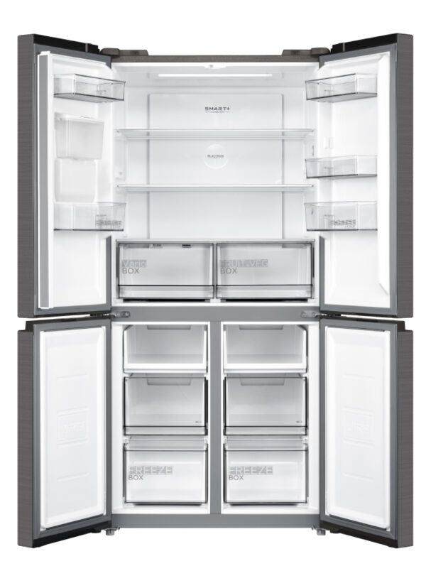 Midea Cross Door Fridge Freezer with Water Dispenser (MDRM632FGD46W)