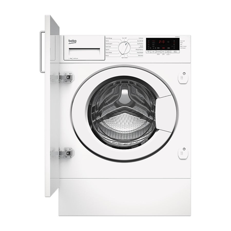 Beko 8 Kg W/Machine Built-in 1400 rpm #WTIK84111F