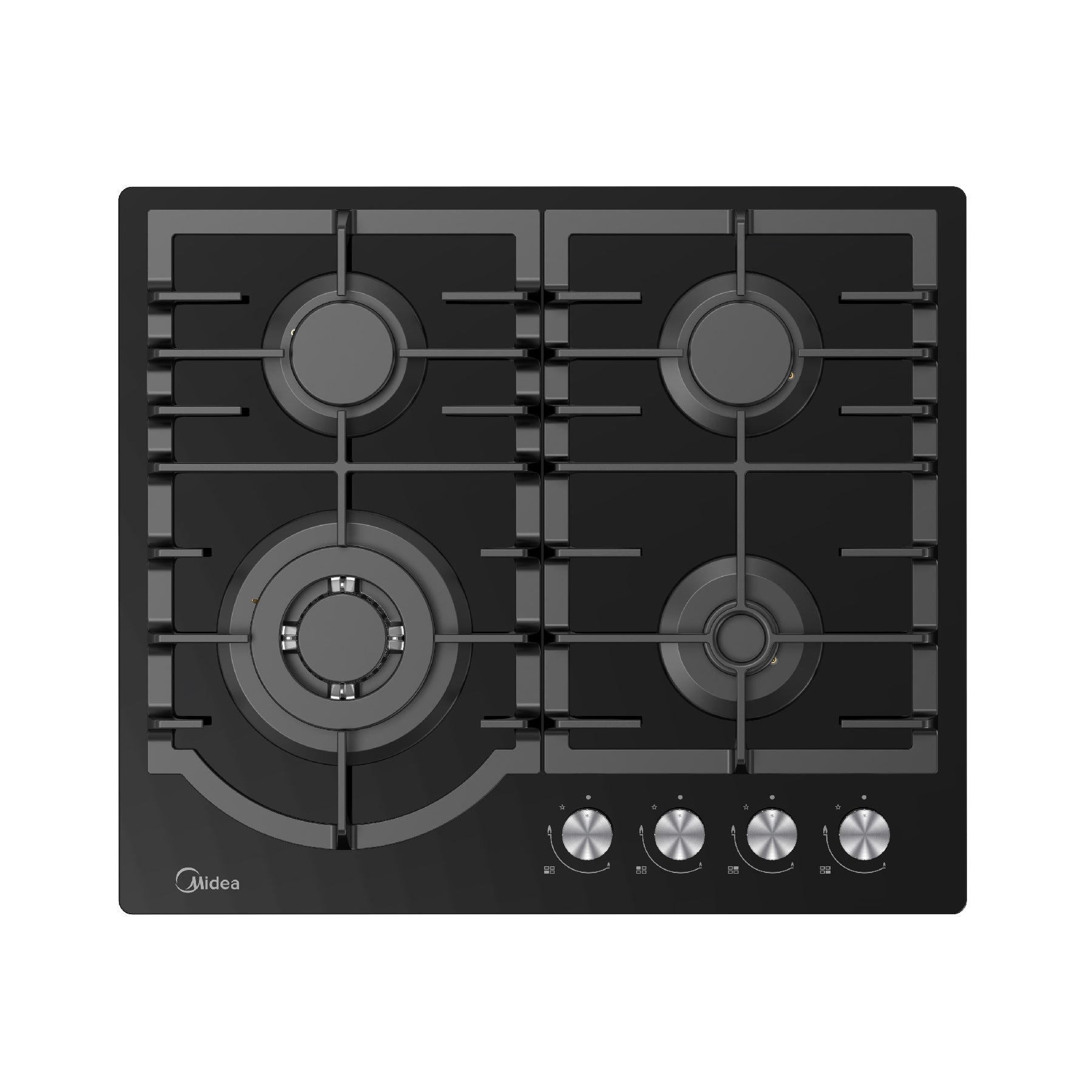 MIDEA Built-in gas hob, 60 cm – Black(60G40ME096-GFT)