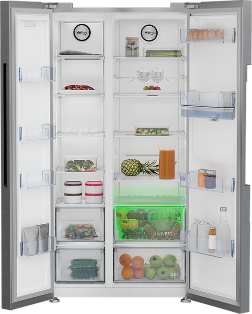 Beko American Style Fridge Freezer With Water Dispenser SKU: ASD2342VPS