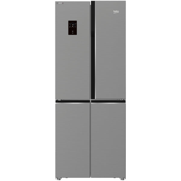Beko GNE480E30ZXPN Freestanding American French Style Fridge Freezer – 478L, No Frost, ProSmart Inverter, Titanium Inox