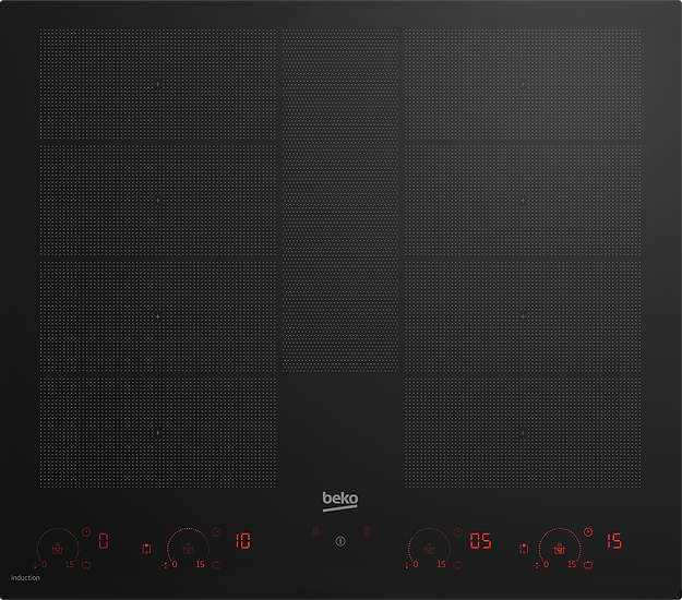 Beko Built-In Full Flexi Hob 8 Zones Induction 60cm Black SKU: HII68811NT