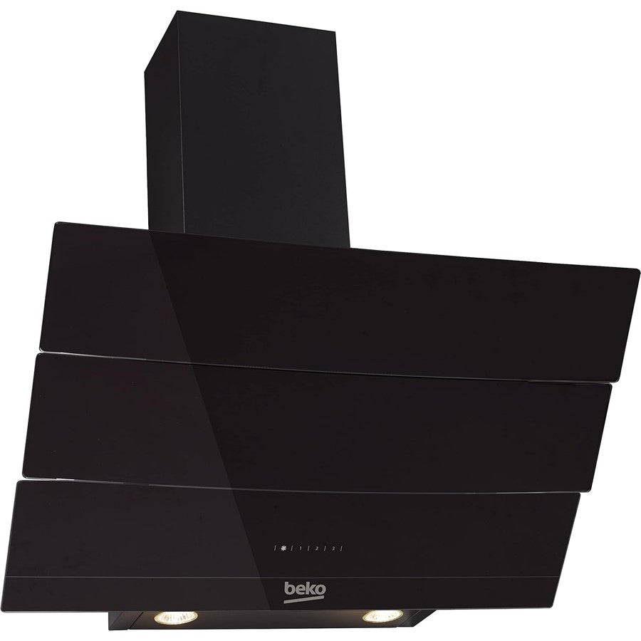 Beko Hood Slanting Glass Black 90 cm #HCA92640BH