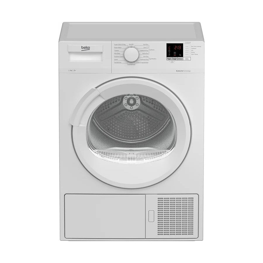 Beko 9 Kg Tumble Dryer White with Sensor #DTLP91151W