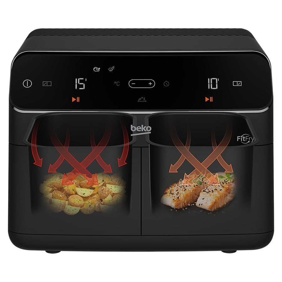 #FRL5388B Beko ExpertFry Dual Zone Air Fryer 8.5 L