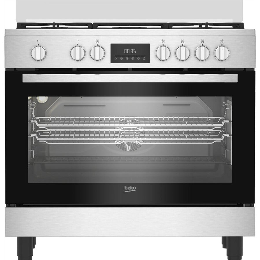 BGM11226EX Beko Cooker Dual Fuel 5 Burners 90 cm