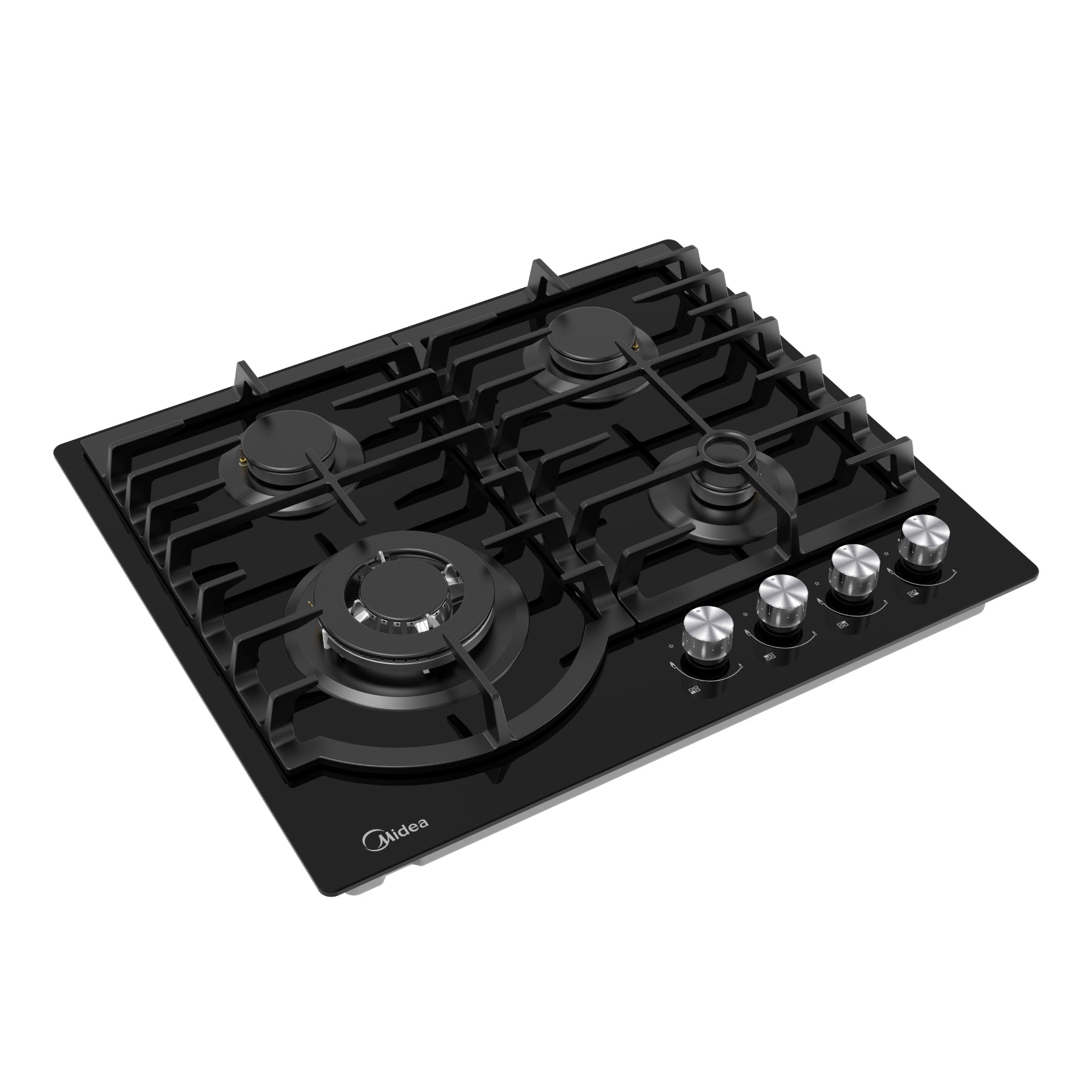 MIDEA Built-in gas hob, 60 cm – Black(60G40ME096-GFT)