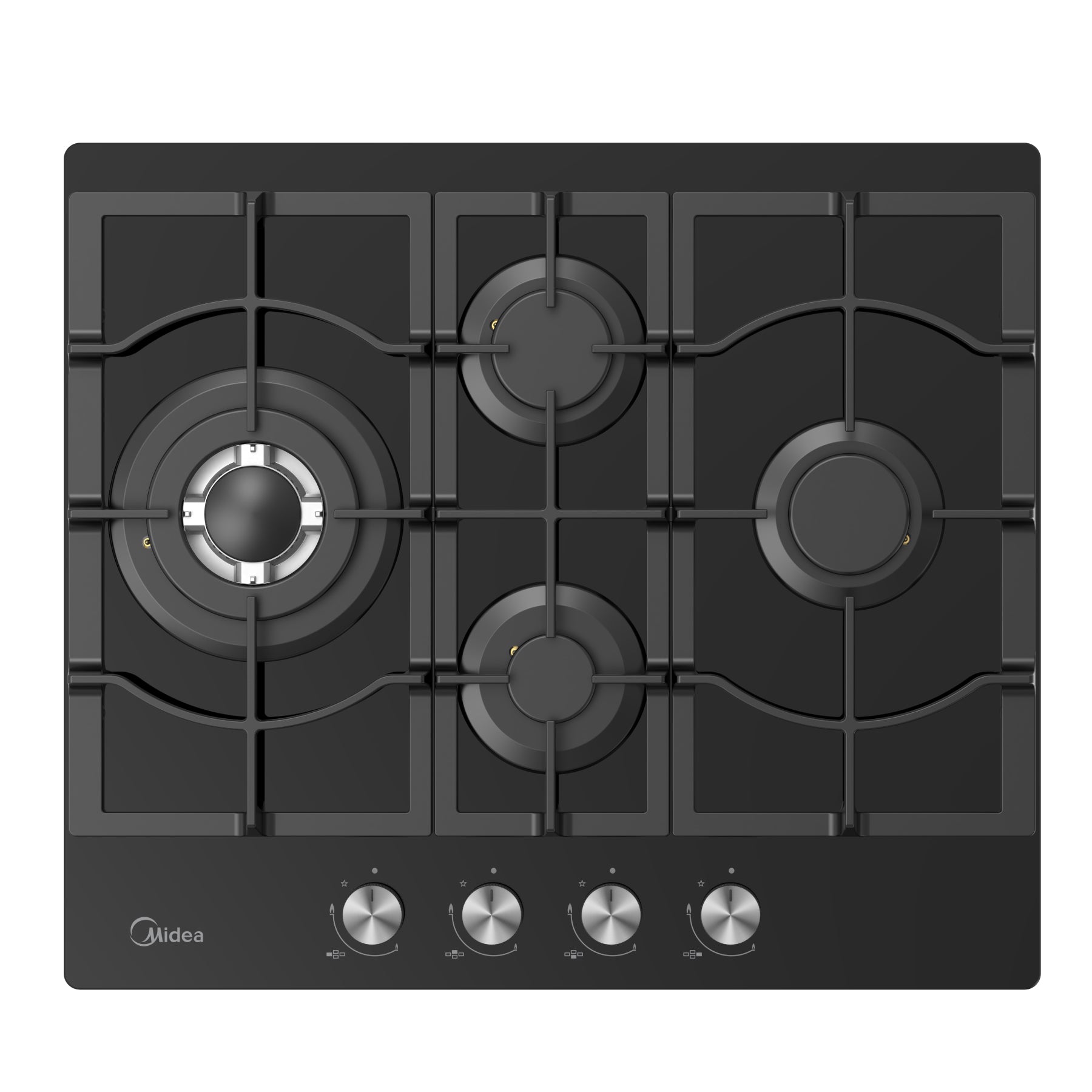 MIDEA Built-in gas hob, 60 cm – Black (MG60GM097AH2B-EU)