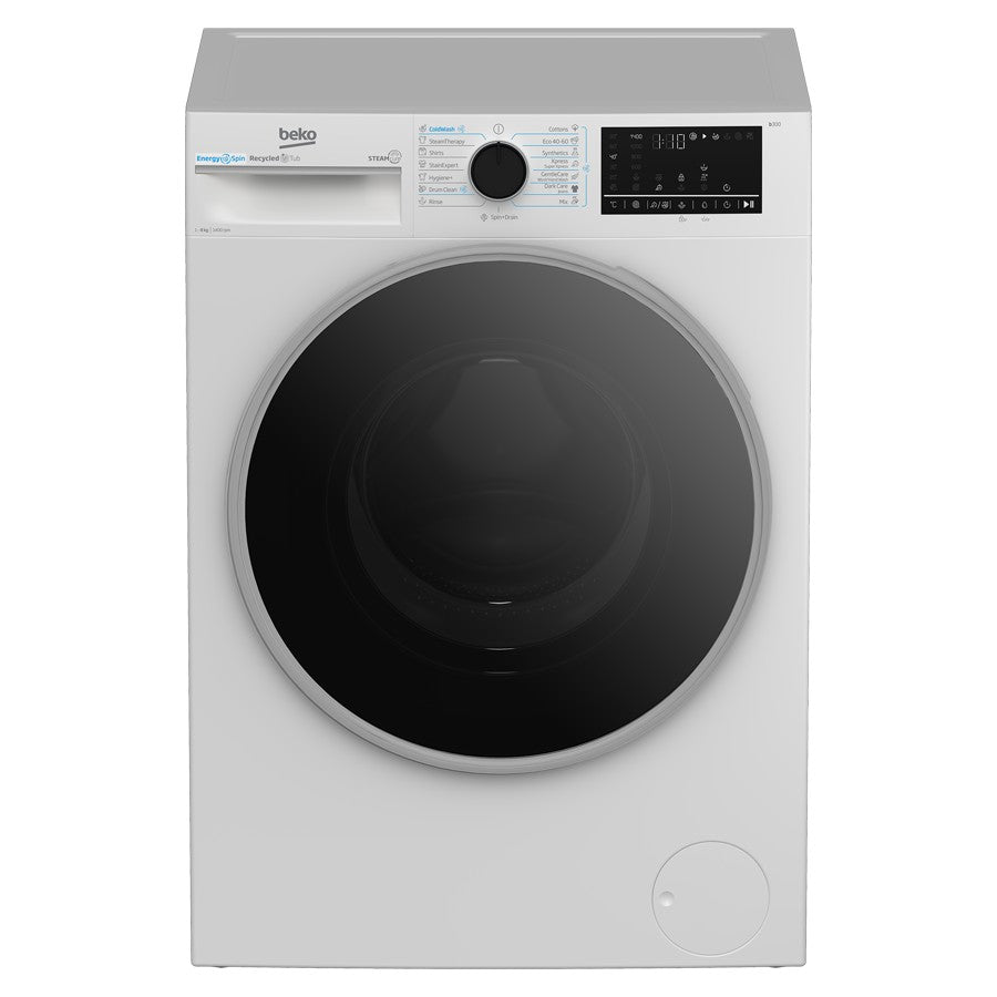 Beko 8 Kg Washing Machine White1400 rpm #B3WFU48415WB2ES
