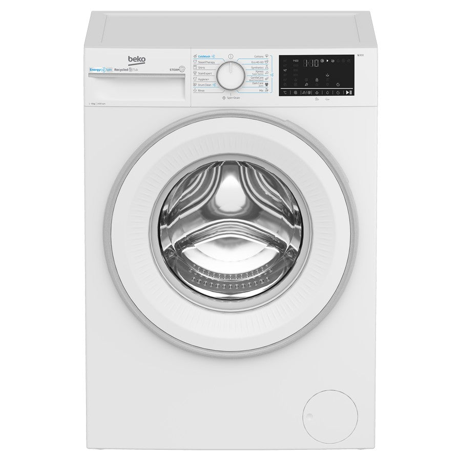 Beko 9 Kg Washing Machine Wht. 1400 rpm #B3WFU49415WWES