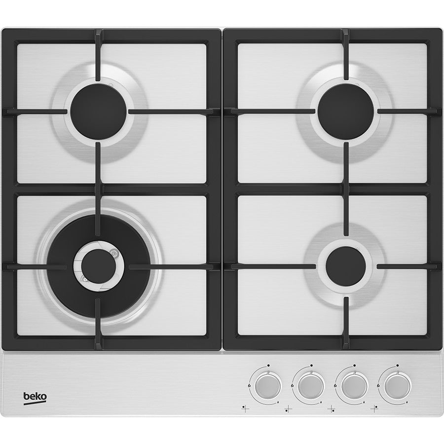 Beko Hob Gas 4 Burner White 60 cm #HIAW64225SW