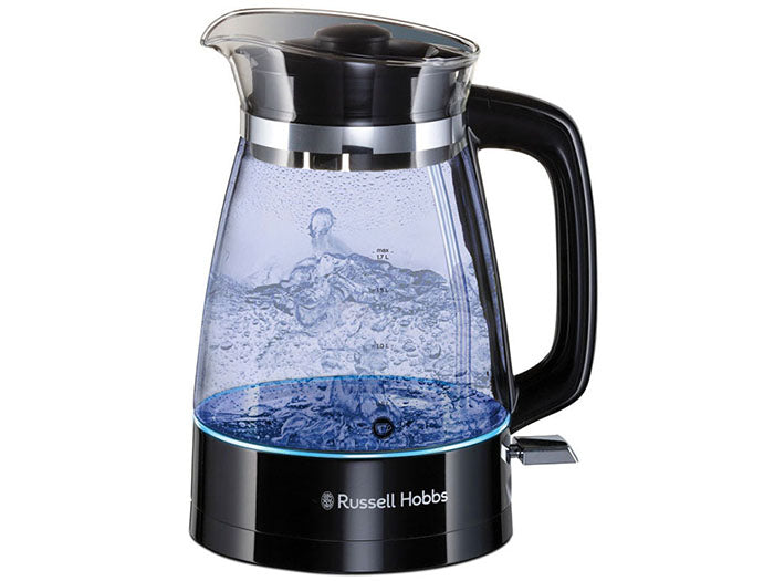 Russell Hobbs Glass Cordless Electric Kettle In Black 1.7 L 26080-70PL3
