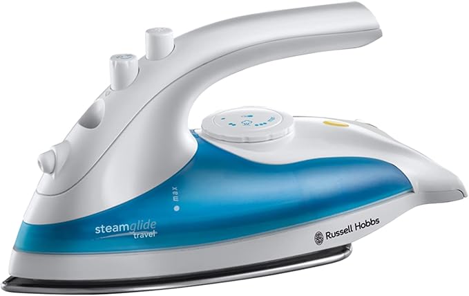ussell Hobbs Dual Voltage Steam Glide Travel Iron,