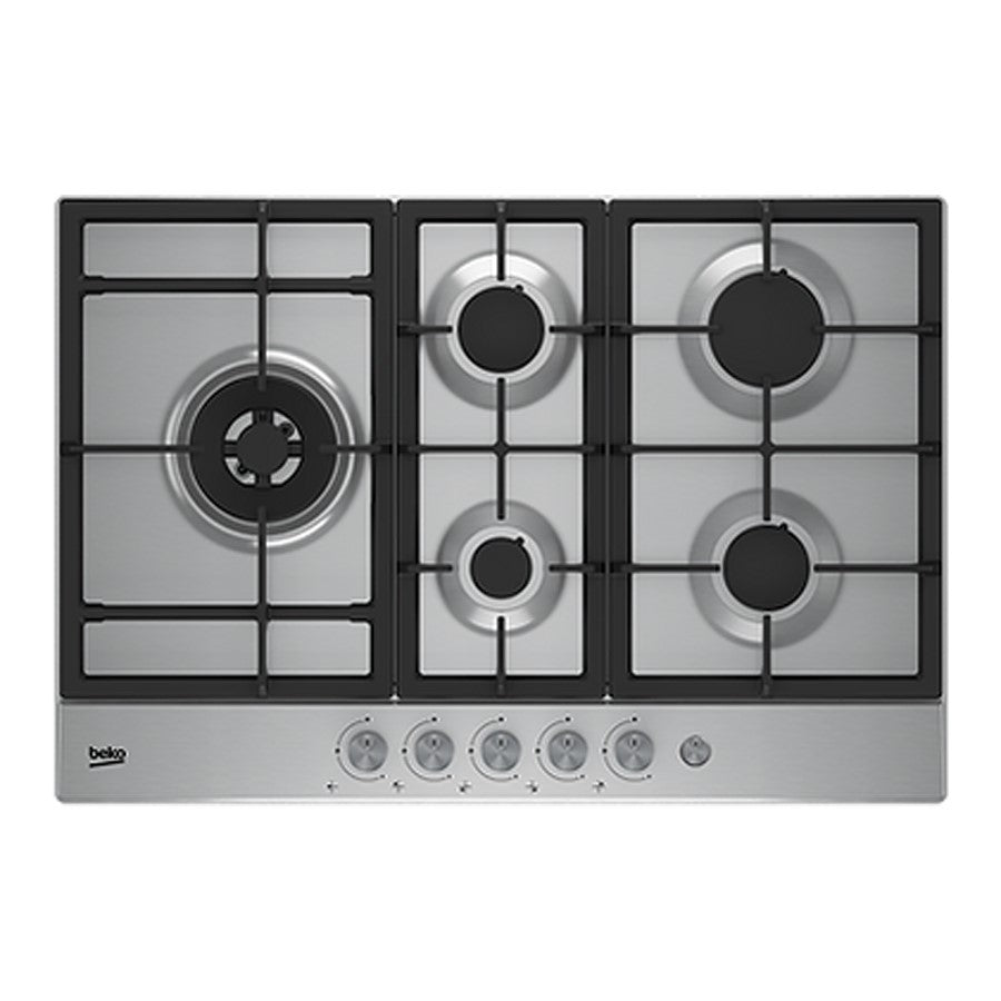 Beko Hob Gas 5 Burners Inox 75 cm #HIAL75235SX
