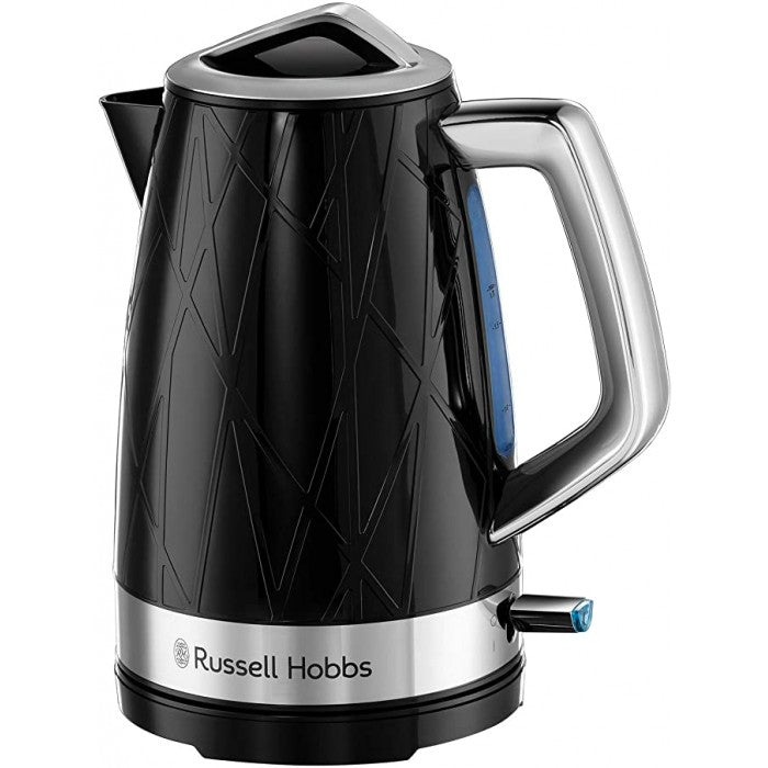 Russell Hobbs 28081 Structure Electric Kettle - Contemporary Design Cordless Kettle with Fast Boil and Boil Dry Protection, 1.7 Litre, 3000 W, Black
