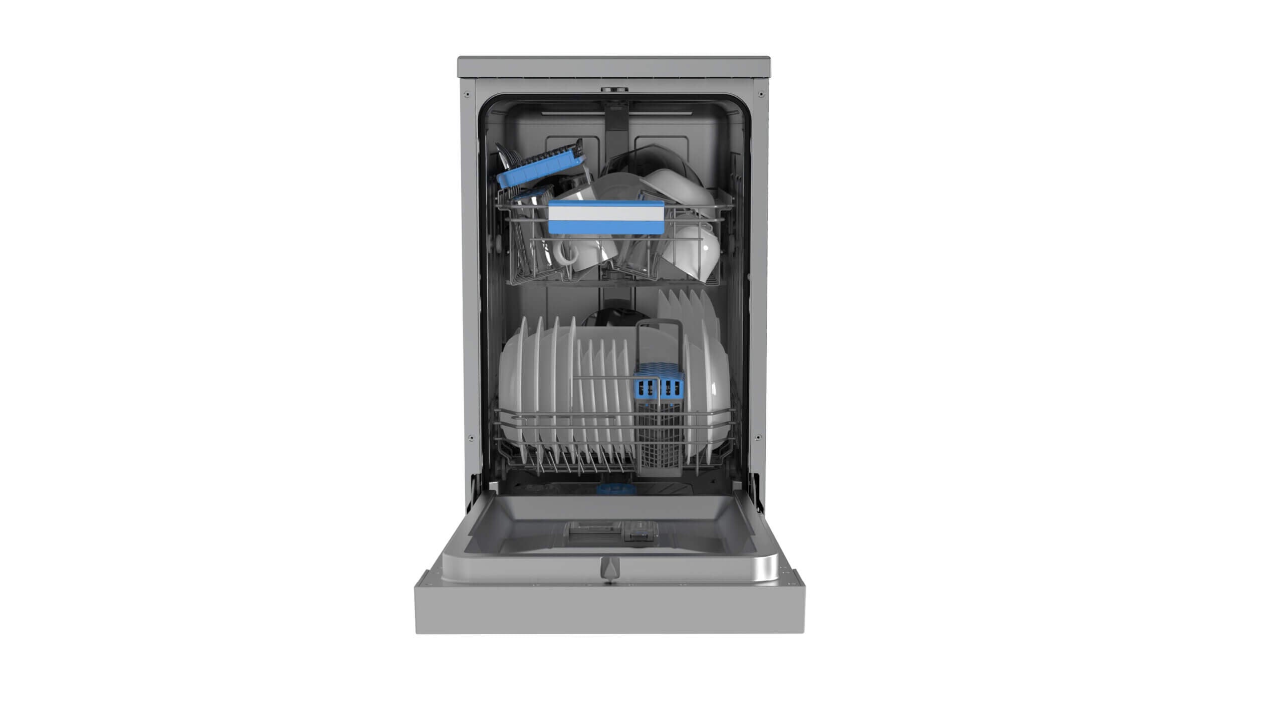 Midea Dishwasher Free Standing 45cm WHITE With Wi-Fi Connectivity (MFD45S200W)