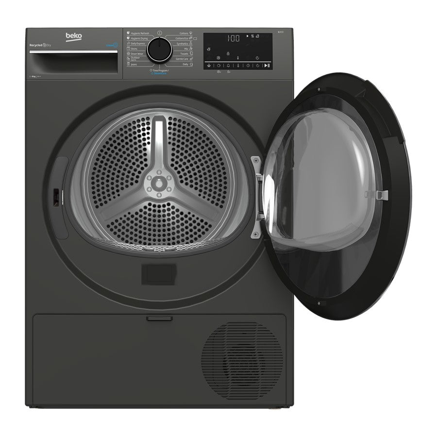 Beko 8 Kg Tumble Dryer with Sensor Blk. #B3T68239MG
