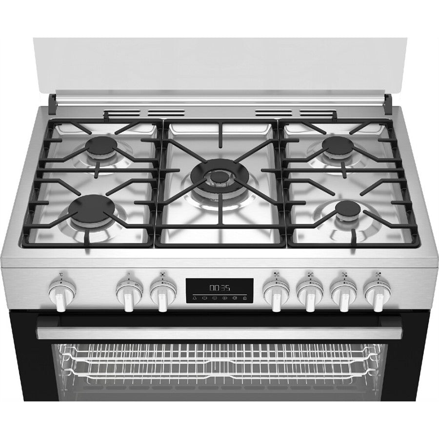 BGM11226EX Beko Cooker Dual Fuel 5 Burners 90 cm