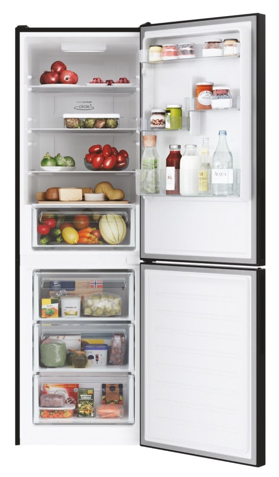 Candy CCE3T618EB 341L Fresco Fridge-Freezer – Black