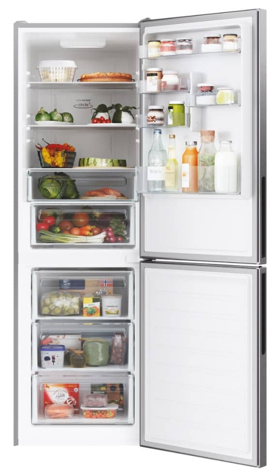 Candy CCE4T618EX Fresco 341L Fridge-Freezer – Stainless Steel