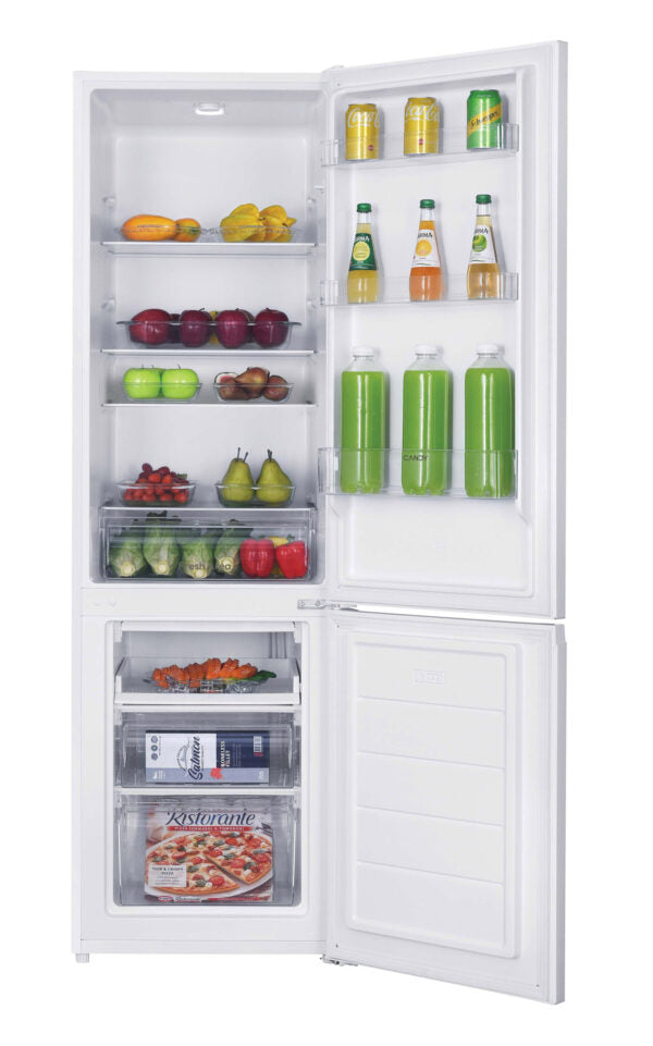 Candy CCH1S518EW 262L Free Standing Combi Fridge-Freezer – White