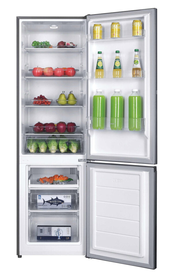 Candy CCH1S518EX 262L Free Standing Combi Fridge-Freezer – Stainless Steel