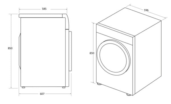 Candy CSOE H9A2TE-S Smart Pro Tumble Dryer, 9Kg Class A++