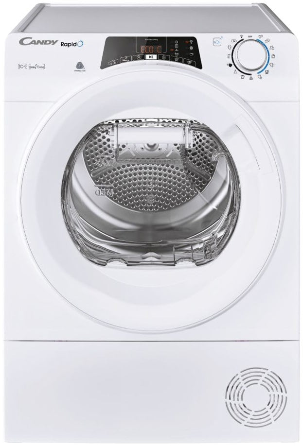 Candy RapidÓ ROE H10A2TE-S Heat Pump Tumble Dryer, 10Kg A++