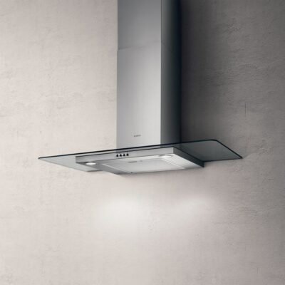 Elica Flat Glass Wall Mounted Hood IX/A/90 (Duct Out) SKU: EL68516390A