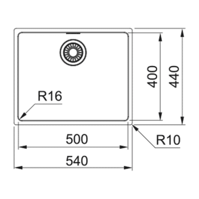Franke Maris MRX210-50 Kitchen Sink, Overmount SKU: FR1270525226