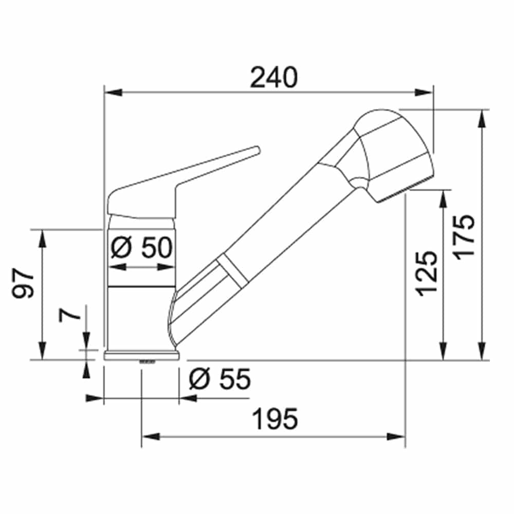 Franke Novara Plus Kitchen Mixer SKU: FR1150347111