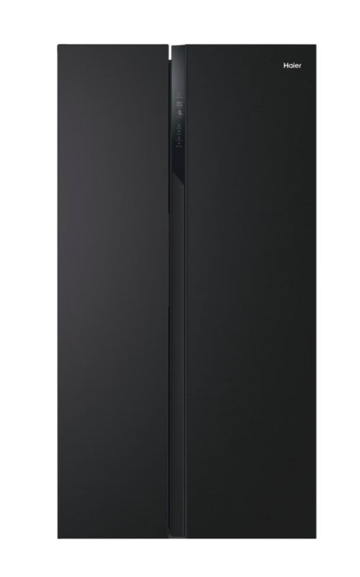 Haier SBS 90 Series 3 American Style Fridge Freezer, 528L, Black