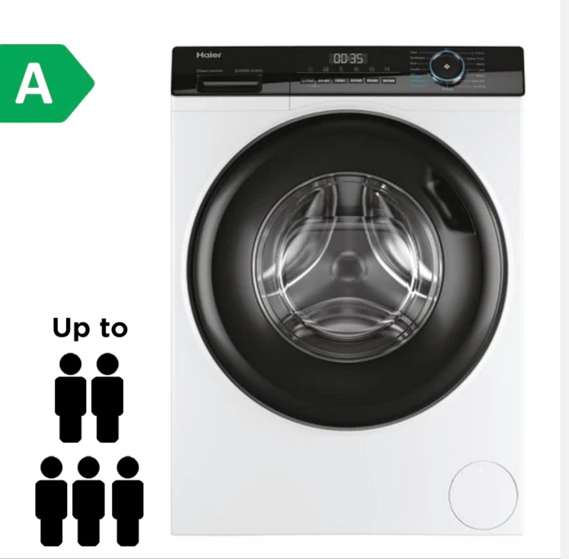 Haier I-Pro Series 3 Washing Machine 10KG 1400 RPM, Direct Motor Technology,