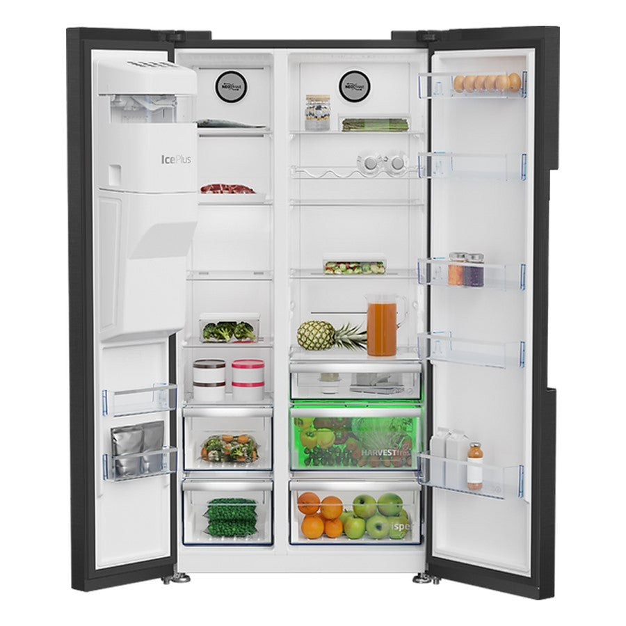Beko American Style SideBySide Blk 580 L #GN162340XBRN