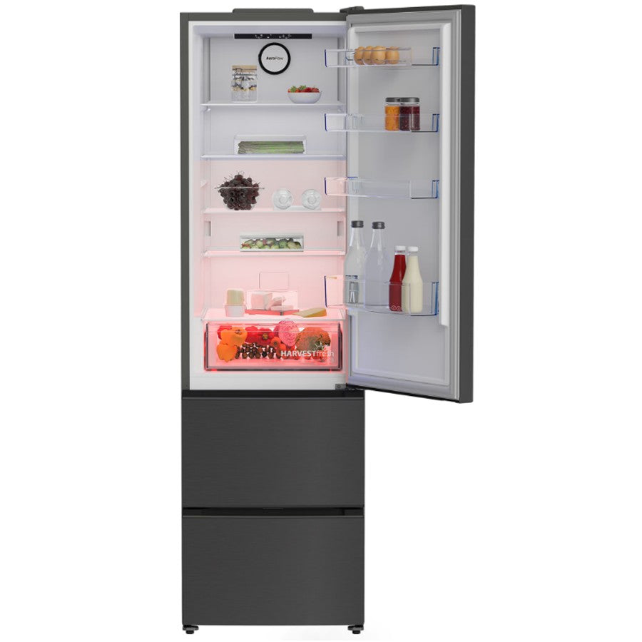 Beko Slim French Fridge Dark Inox 350 L #GNE4603VPZ