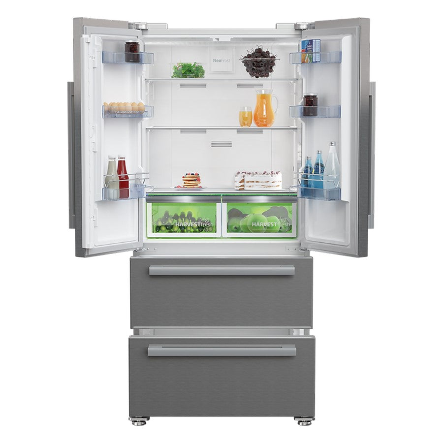 Beko Fridge French Drawers S/Steel   GNE6049XPN