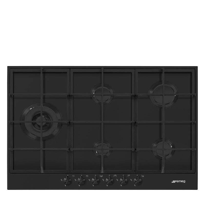 Smeg Gas Hob 75 cm Classica Aesthetic – Black