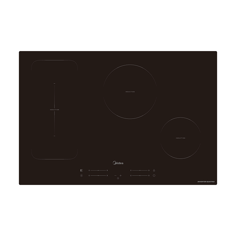 MIDEA 77 Cm Induction Hob, 1 Bridge – Black Glass