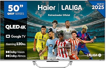 Haier QLED 4K UHD H50Q80FUX - 50", Smart TV, Google TV,