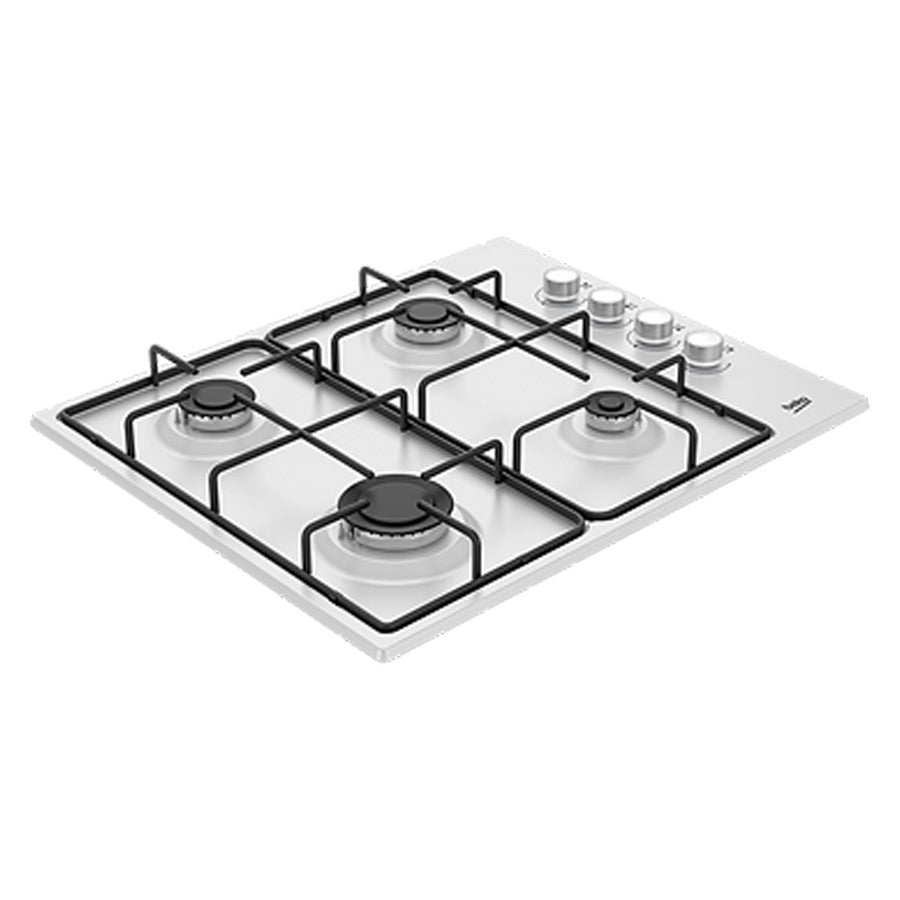 Beko Hob Gas 4 Burners White 60 cm #HIGG64123SW