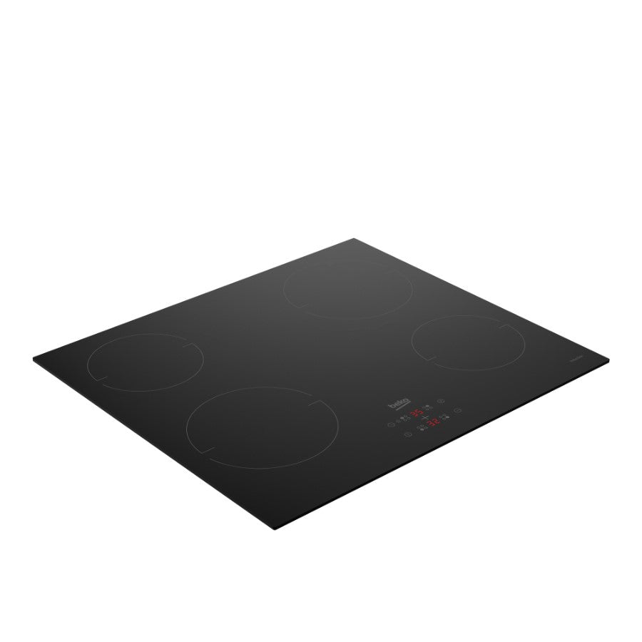 Beko Hob Induction 4 Zone Black Glass