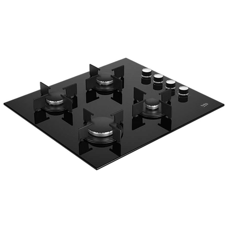 Beko Hob Gas 4 Burners Black 59 cm #HILG64120S
