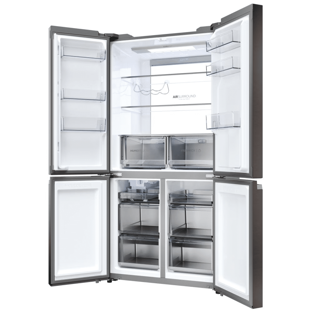 Haier Cube 83 Series 7 Four Door Fridge Freezer, hOn App, 642L, Water & Ice Dispenser