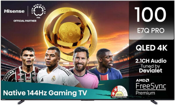 Hisense 100E7Q PRO 100″ 4K QLED Smart TV Wi-Fi