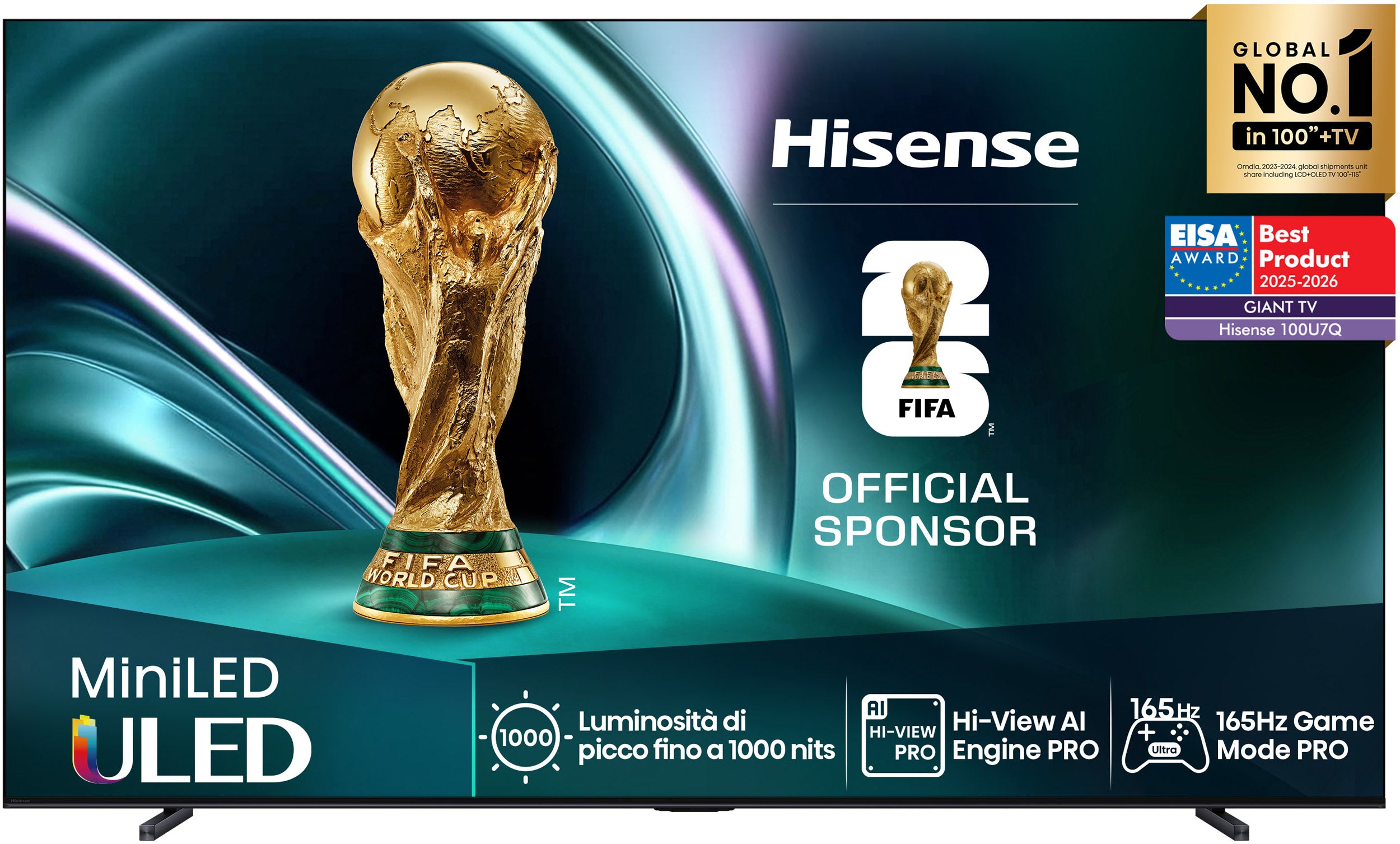 Hisense 85U7Q 85″ Mini-LED 144Hz VRR QLED Gaming TV