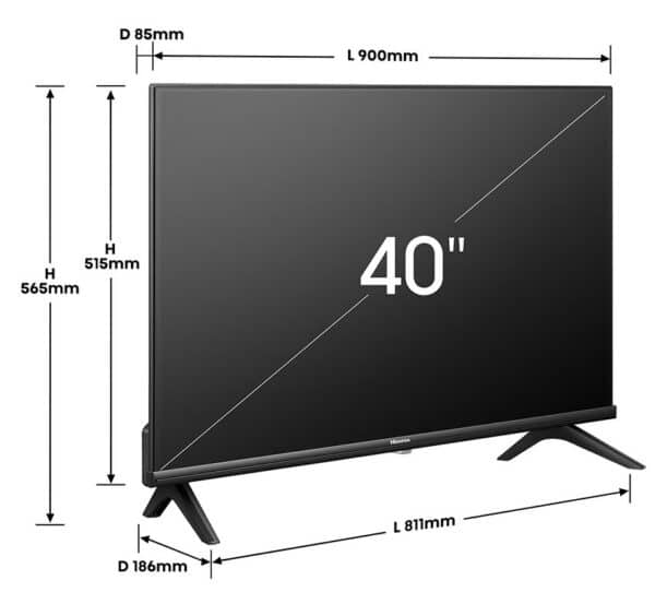 Hisense 40A4N 40″ Full HD Smart TV Wi-Fi