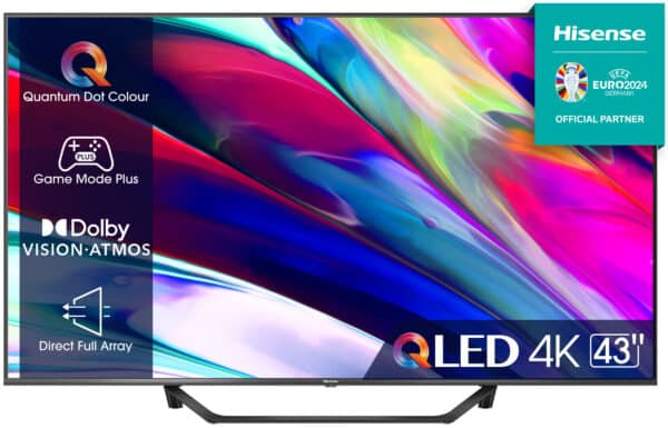 Hisense 43A7KQ 43″ QLED 4K Ultra HD Smart TV Wi-Fi