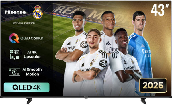 Hisense 43E7Q 43″ QLED 4K Ultra HD Smart TV Wi-Fi