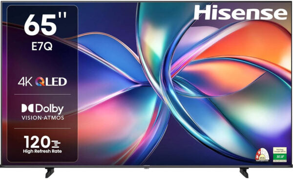 Hisense 65E7Q 65″ QLED 4K Ultra HD Smart TV Wi-Fi